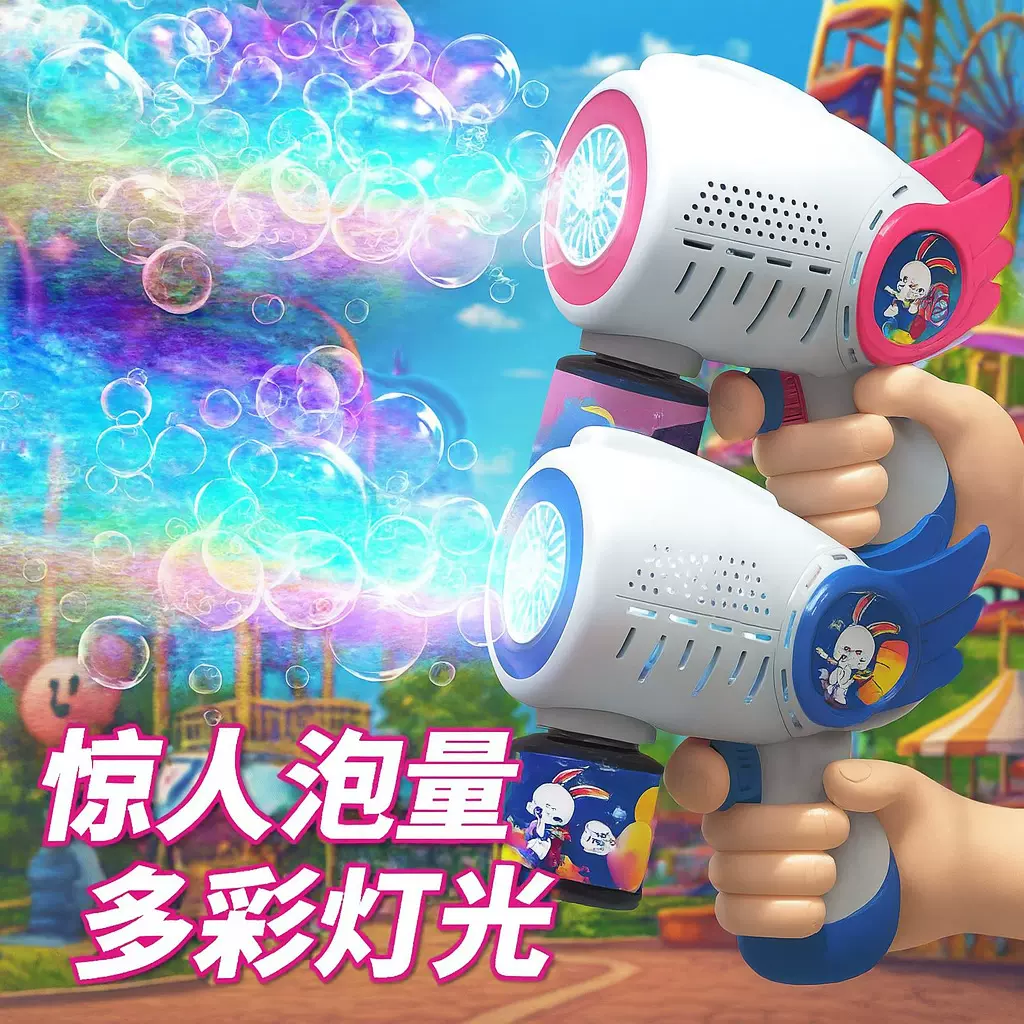 抖音泡泡机网红宇航员太空人全自动泡泡枪男女孩地摊玩具批发