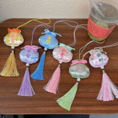 布芸充綿国風流蘇福袋ストラップ祝日祝福財布スタイル漢服アクセサリーdiyバッグアクセサリー