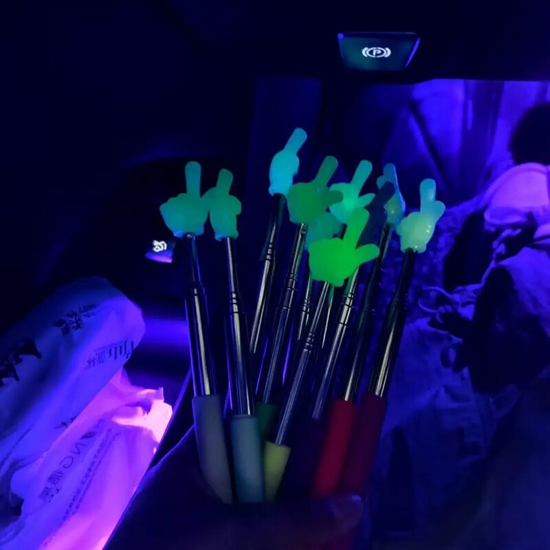 夜光款伸缩式不锈钢指挥棒儿童指读教学教鞭夜光上课家用教棍教鞭|undefined