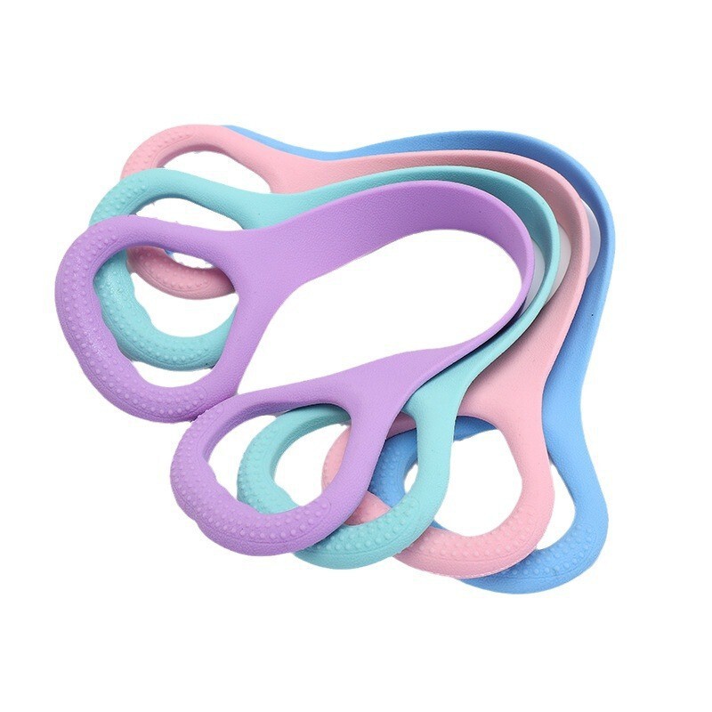 Silicone eight-character tension device open shoulder stretch yoga tension belt back practice artifact home fitness eight-character tension rope