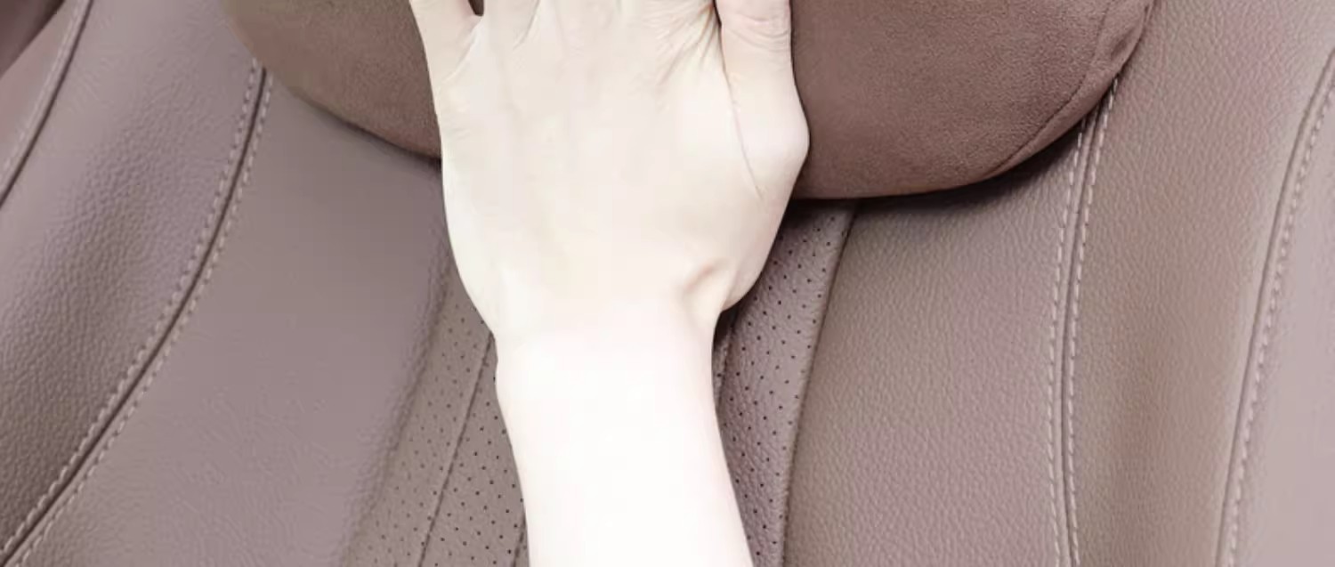 Car headrest s-class same seat back pillow car pillow waist neck pillow advanced new imitation suede