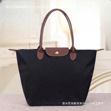 一件发女士单肩手提饺子包旅行收纳包水饺包折叠购物包妈咪包邮