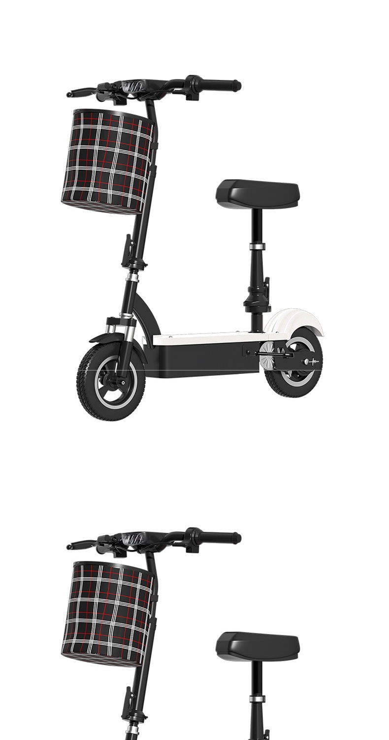 Foldable electric scooter, mini electric vehicle, lightweight and portable electric scooter for commuting to work, and other uses