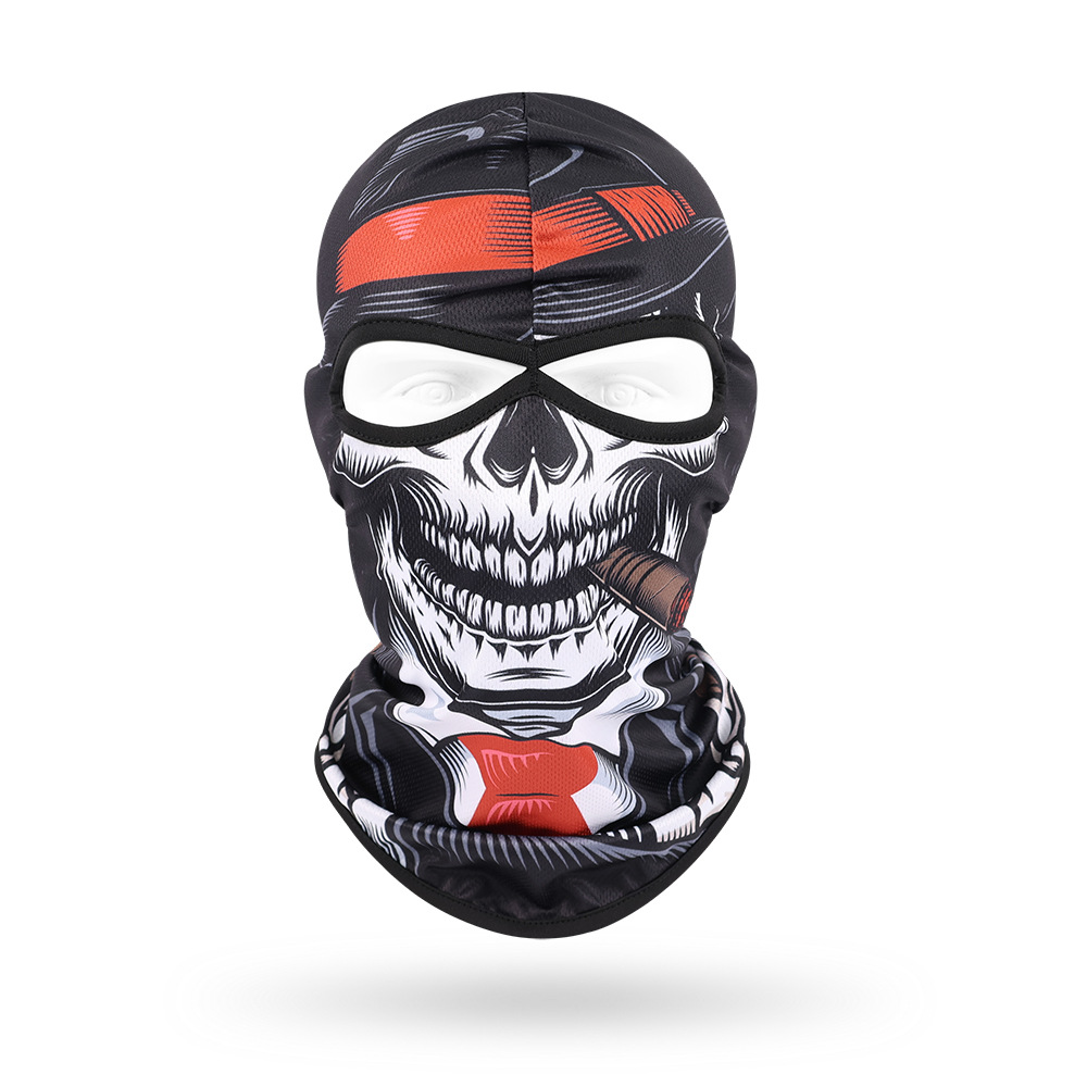 Motocicleta bicicleta equipo sudor absorbente transpirable cráneo cubierta deportes al aire libre collar ciclismo pesca máscara de protección solar