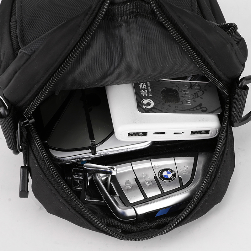 Men's crossbody bag with a high-end feel, small men's bag, travel bag, backpack, double-shoulder bag, multi-purpose men's crossbody bag undefined