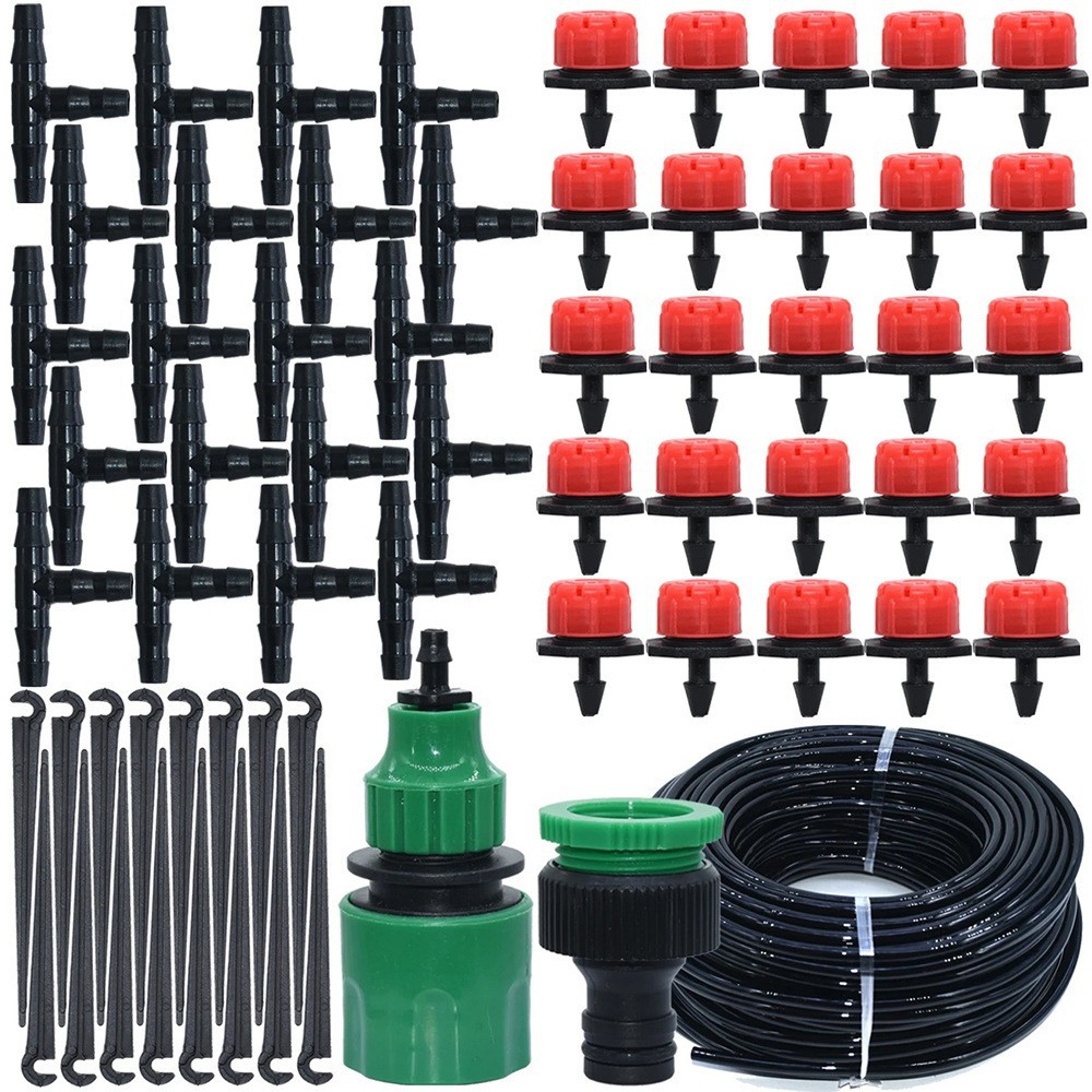 Kit de riego por goteo transfronterizo DIY automático de riego de flores jardinería goteo cabezal de riego por goteo ajustable dispositivo del sistema de micro-rociador