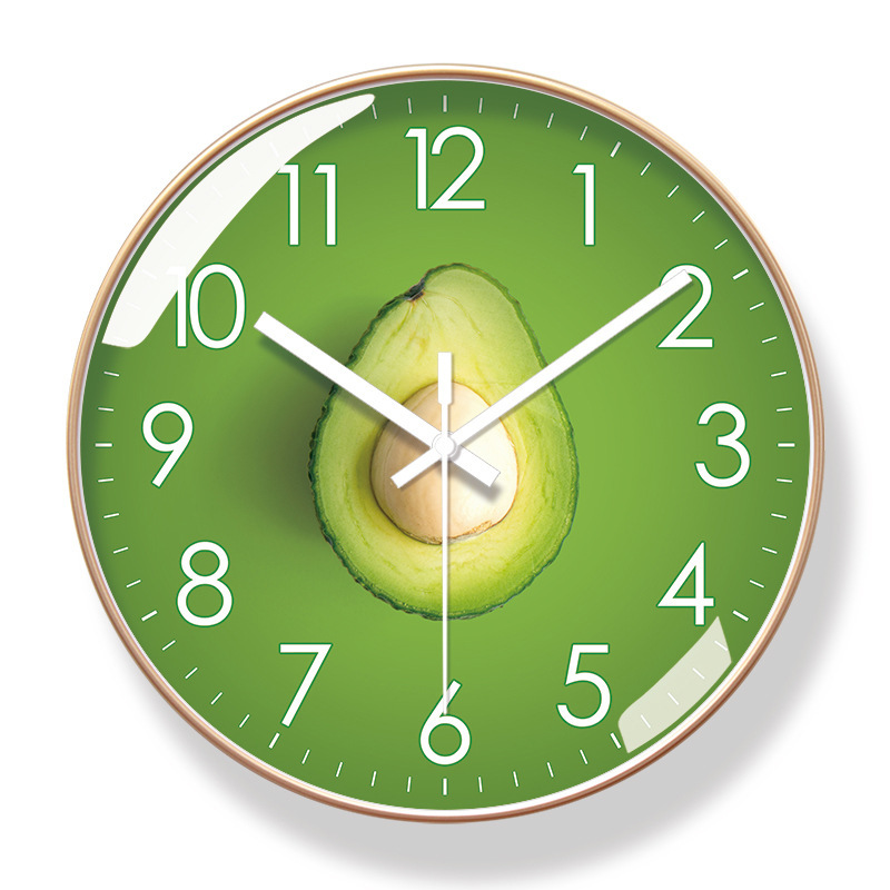 Reloj de pared 6091 para hotel/restaurante/supermercado de frutas, reloj de pared moderno silencioso de barrido de segundos, reloj de cuarzo de larga duración