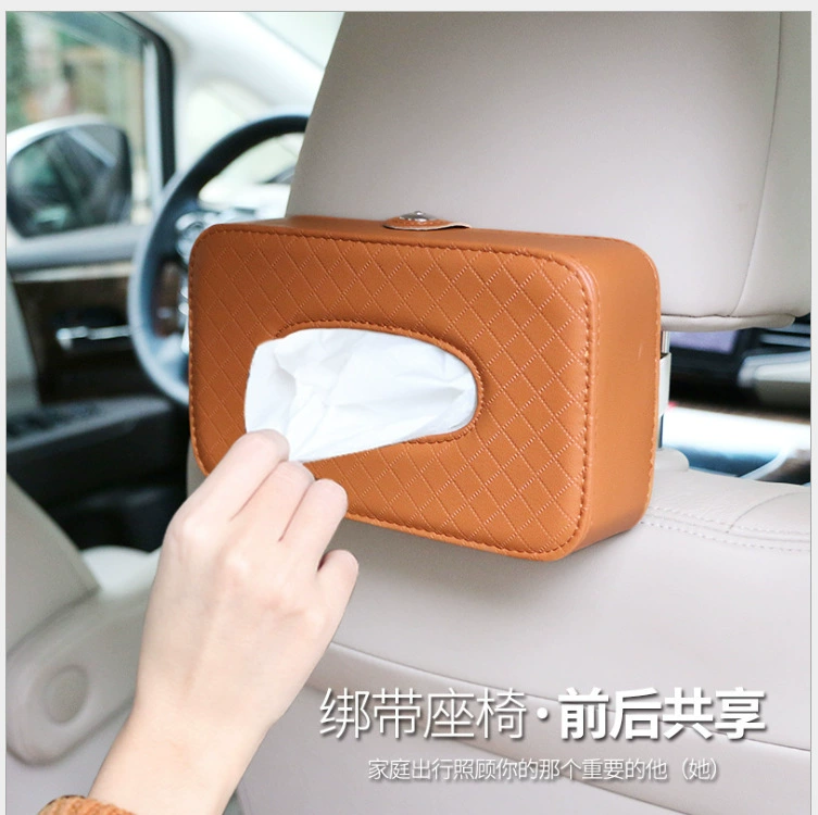 Автомобильная коробка для салфеток Автомобильная перекачка салфеток автомобильная сумка для салфеток креативный кожаный солнцезащитный козырек спинка стула трансграничная