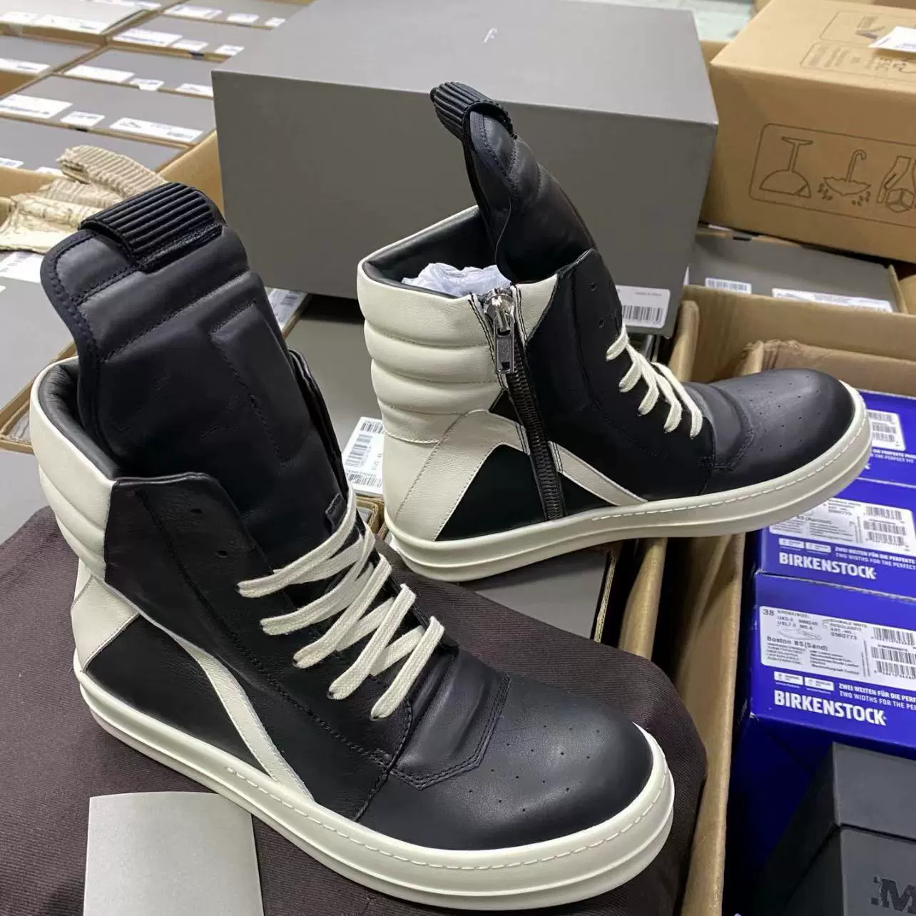 _RO 22fw infringement model in multiple colors RICK independent main line new leather OWENS high street low-top niche shoes_