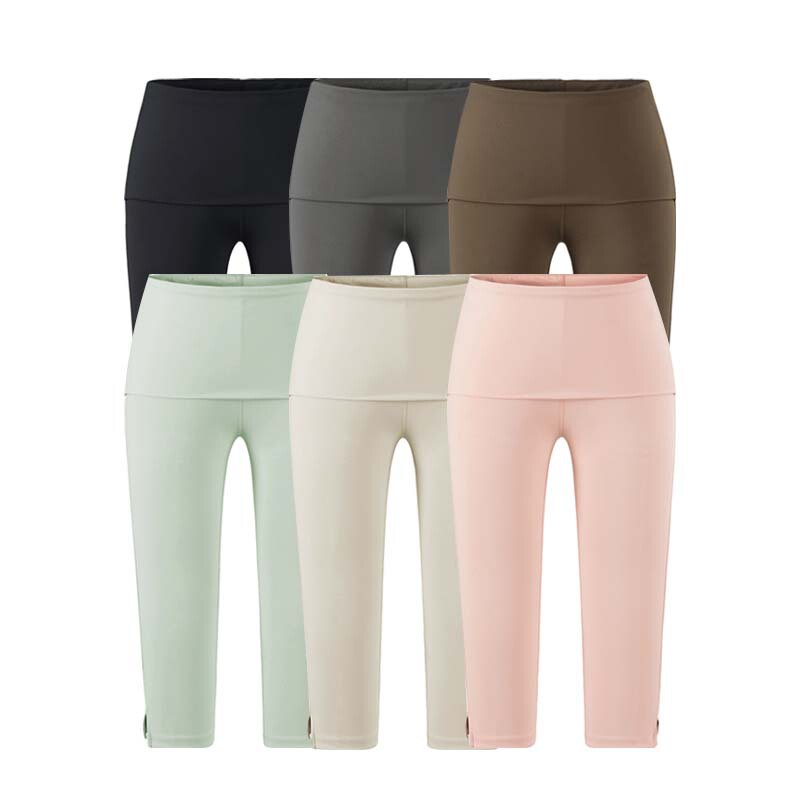Capri Yoga Capri Pants for Women, 2026 Autumn New Style, High-Waisted Tight Side-Slit Casual Mid-Length Pants Capri Yoga Capri Pants for Women, 2026 Autumn New Style, High-Waisted Tight Side-Slit Casual Mid-Length Pants