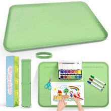 跨境爆款硅胶儿童绘画垫油画垫儿童绘画板DIY涂鸦粘土美术工具垫