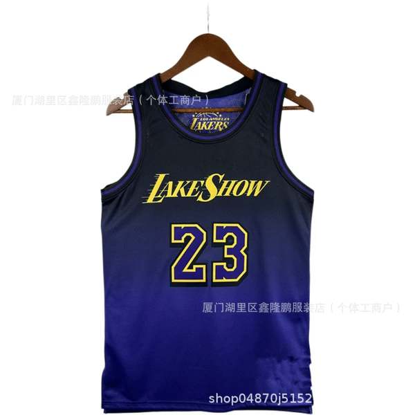 Hot Pressed Version 25th Season Lakers City Version No. 23 James