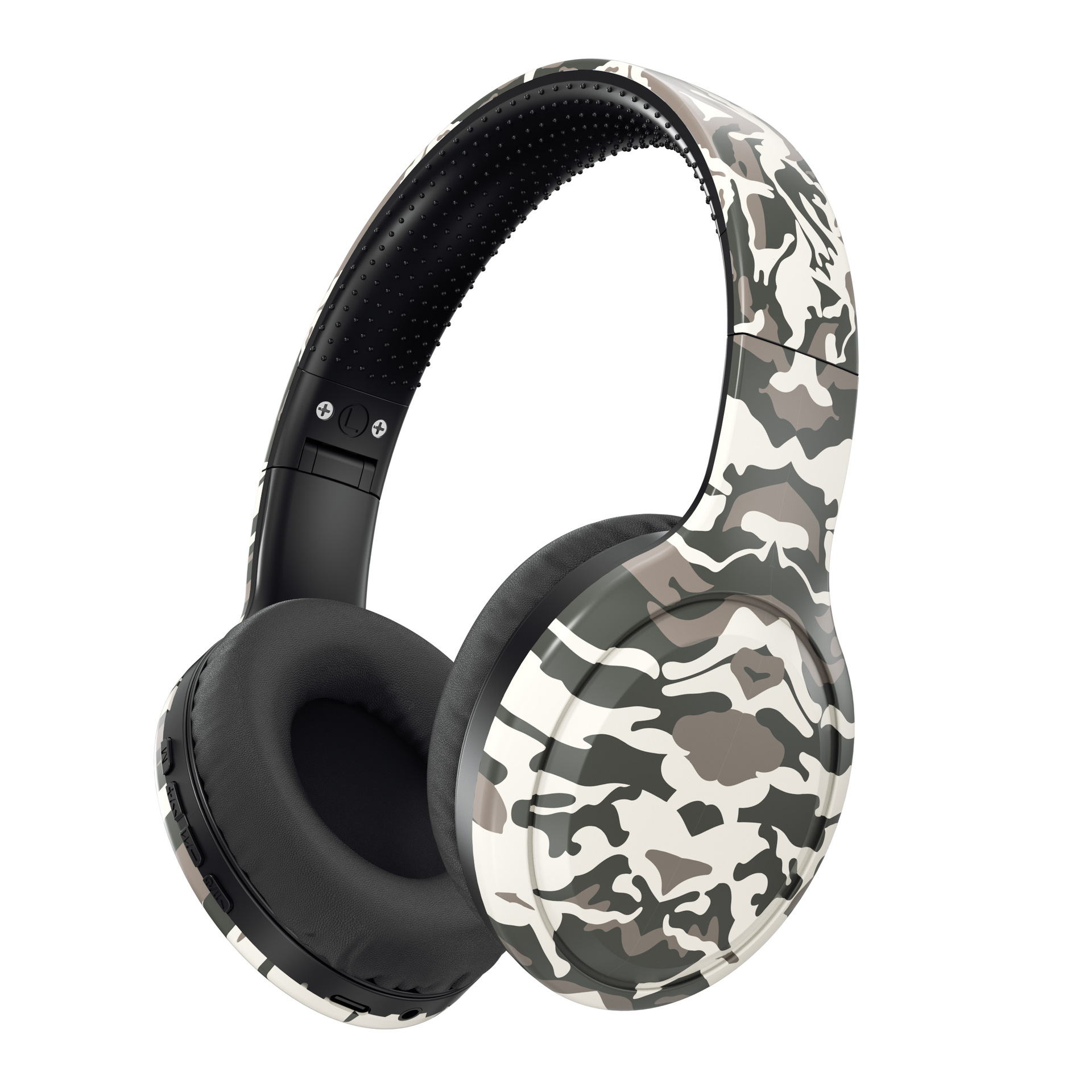 Auriculares DR04 explosivos transfronterizos, pintura de camuflaje, música, reducción de ruido, auriculares Bluetooth inalámbricos, duración de la batería de larga duración
