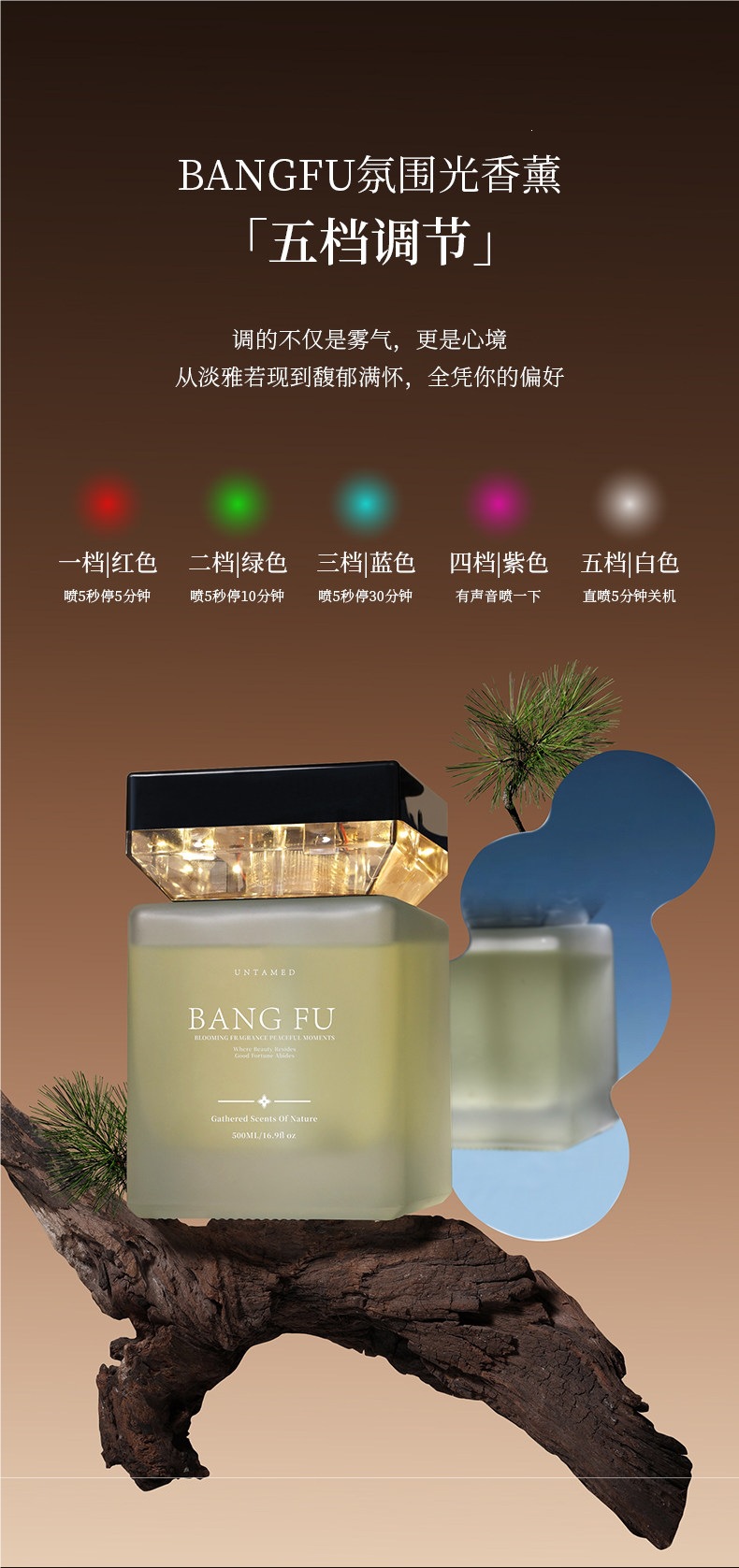 Bangfu Aromatherapy Indoor 2026 New Model Automatic Spray Smart Voice Control 5-Level Adjustable Toilet Fragrance Long-Lasting Scent