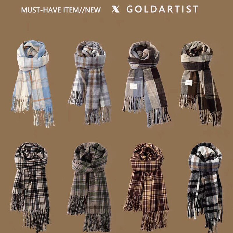 2026 New Plaid Scarf for Women, Autumn Korean Style, Atmospheric and Warm for Winter, Cute and Versatile, College Style Neck Scarf Wholesale 2026 New Plaid Scarf for Women, Autumn Korean Style, Atmospheric and Warm for Winter, Cute and Versatile, College Style Neck Scarf Wholesale