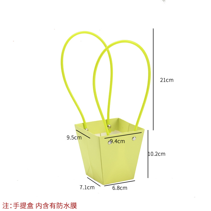 Bolso especial transfronterizo para flores, descuento al por mayor, bolsa trapezoidal de papel kraft impermeable, bolsa de embalaje de regalo, bolsa de ramo