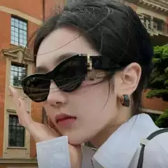 Cat-Eye Sunglasses M94 Sunglasses, Same Style as Rose Park Chaeyoung, Sun Protection, European and American Fashion, High-End Retro Style