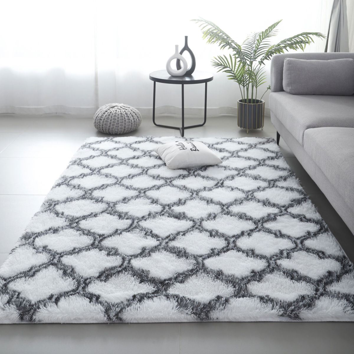 Thick Carpet for Bedroom Girls, Stain-Resistant Bedside, Living Room, Tatami Room, Large Area Full Carpet