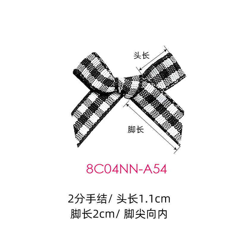 Yao Ming 2 puntos accesorios de ropa interior de lazo a cuadros escoceses accesorios de ropa de lazo pequeño lazo de cinta