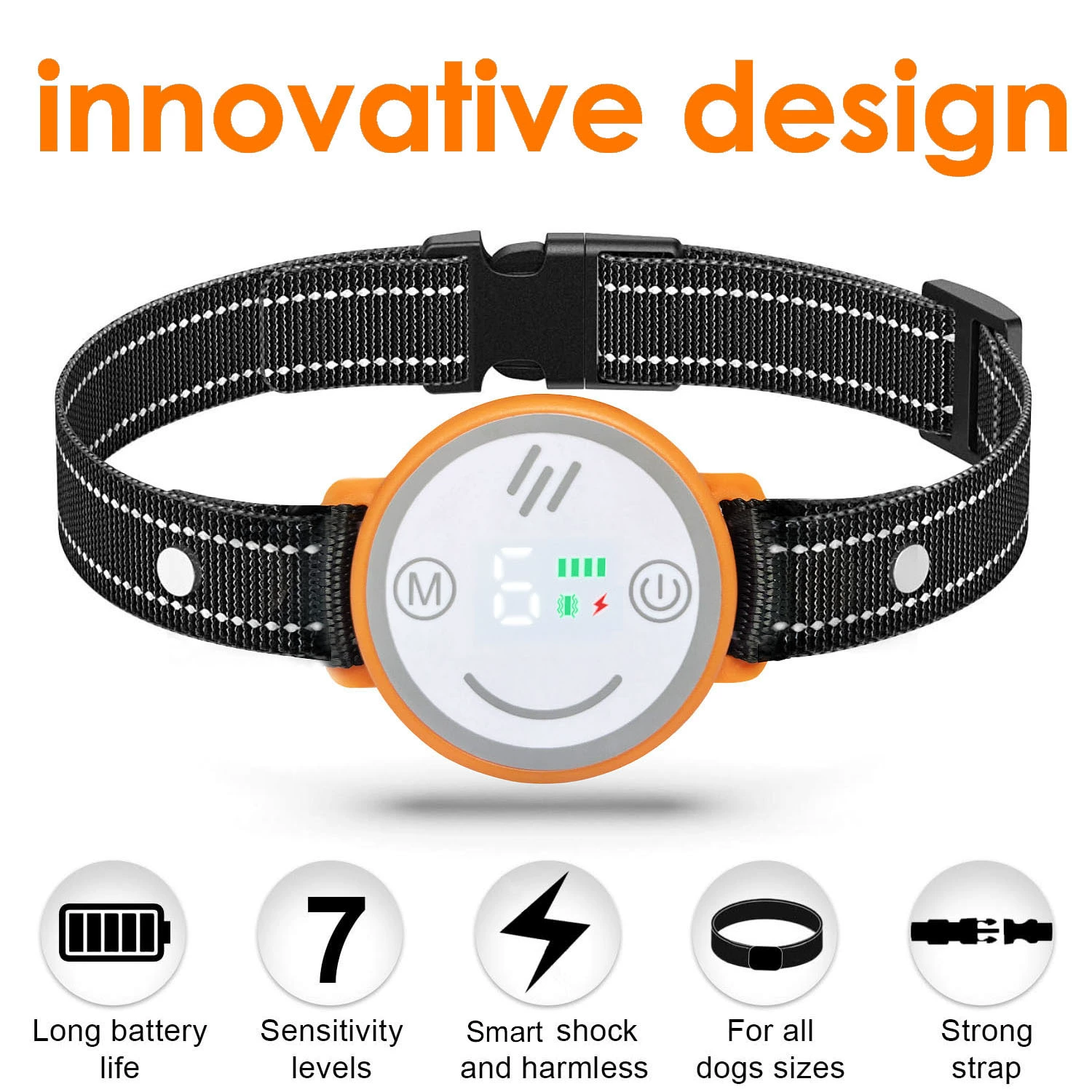 Интеллектуальная Автоматическая регулировка для домашних животных против лая собак Вибрация остановка лая дрессировщик собак перезаряжаемый Водонепроницаемый Обновление остановка собак