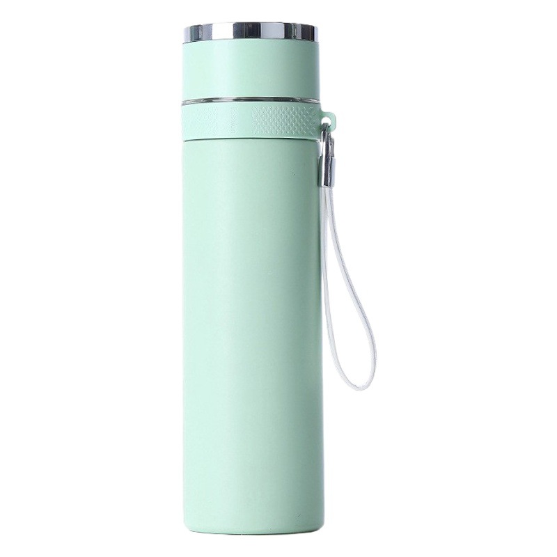 Taza de apertura rápida taza de vacío de acero inoxidable de separación de té de un solo clic tapa abierta taza de agua de regalo de negocios taza de separación de té