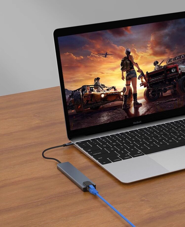 Cross-border Type-C Docking Station HDMI 4K Screen Mirroring Device Multifunction Multi-port HUB Splitter All-in-One Expansion Dock