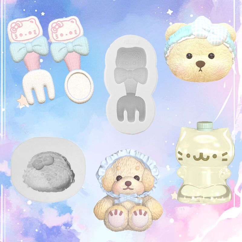 Cartoon small animal pinch mold diy decompression tide play doll pinch music high temperature food grade silicone mold Cartoon small animal pinch mold diy decompression tide play doll pinch music high temperature food grade silicone mold