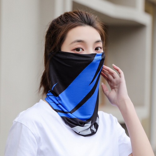 Mesh Sunscreen Ice Silk Scarf Neck Gaiter Fishing Magic Face Mask Neck Cover Unisex Cycling Face Cover UV Protection