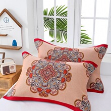 多层纱布枕巾一对装欧式长方形单人成人纯棉枕头巾棉