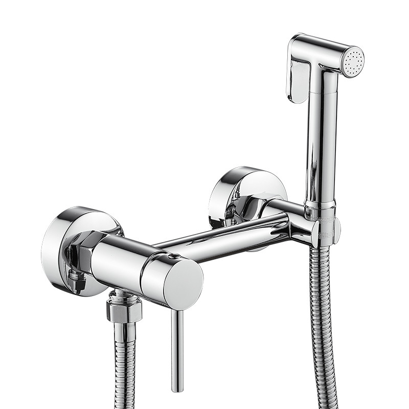 Cross-border hot and cold copper faucet women's washing machine spray gun toilet accessory suit multi-functional women's washing spray gun shower Cross-border hot and cold copper faucet women's washing machine spray gun toilet accessory suit multi-functional women's washing spray gun shower