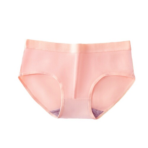 Japanese new mid-waist girl student underwear for women sweet solid color breathable large size women briefs cross-border e-commerce