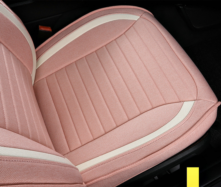 2025 New All-Inclusive Cotton and Linen Four-Season Universal Car Seat Cushion Seat Cover Manufacturer Wholesale