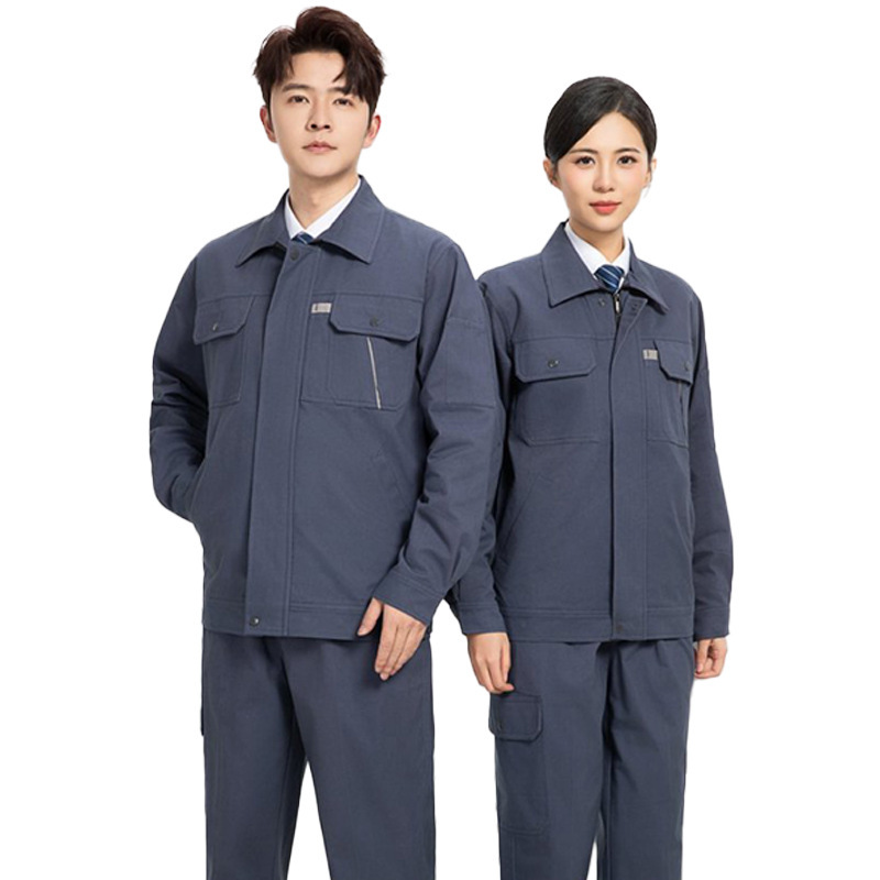 春秋工作服男装长袖耐磨耐脏厂服电焊车间工厂秋季劳保服工服工装|undefined