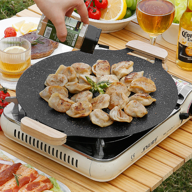 Bakeware Household Induction Cooker Korean Style Barbecue Plate Outdoor Cooker Special Barbecue Plate Portable Camping Iron Plate Frying Plate Bakeware Household Induction Cooker Korean Style Barbecue Plate Outdoor Cooker Special Barbecue Plate Portable Camping Iron Plate Frying Plate