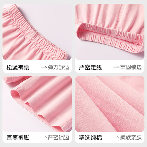 Children's Shorts for Little Kids: 2025 Summer Pure Cotton A-Grade Baby Mid-Thigh Pants with Cartoon Prints GDQ