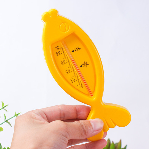 Baby bath water thermometer, wet and dry thermometer thermometer, cartoon fish dual-purpose room temperature meter wholesale