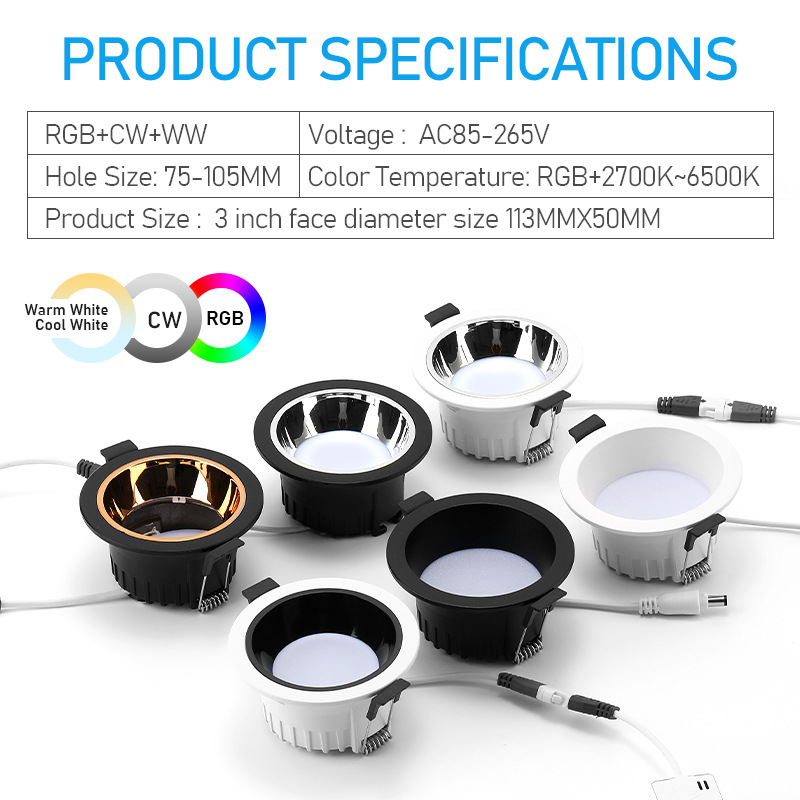 Graffiti inteligente LED resalte downlight graffiti bluetooth conexión directa sin redes de red