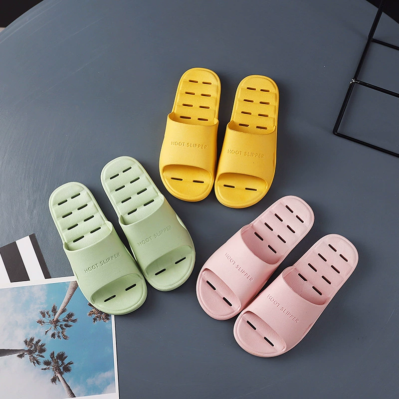 Тапочки, женские слипоны в новом стиле, ощущение дома, ванная комната, бытовые Нескользящие полые толстые сандалии больших размеров для пары, женская верхняя одежда