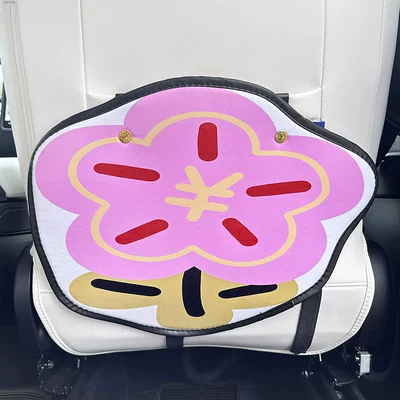 Small flower cartoon cute car Chair back anti-kick pad - flower-anti-kick-pad-1-piece