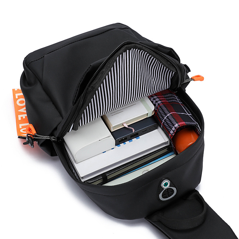 Breast bag men's casual large-capacity shoulder bag new outdoor sports trendy ins crossbody backpack chest_voghion.com