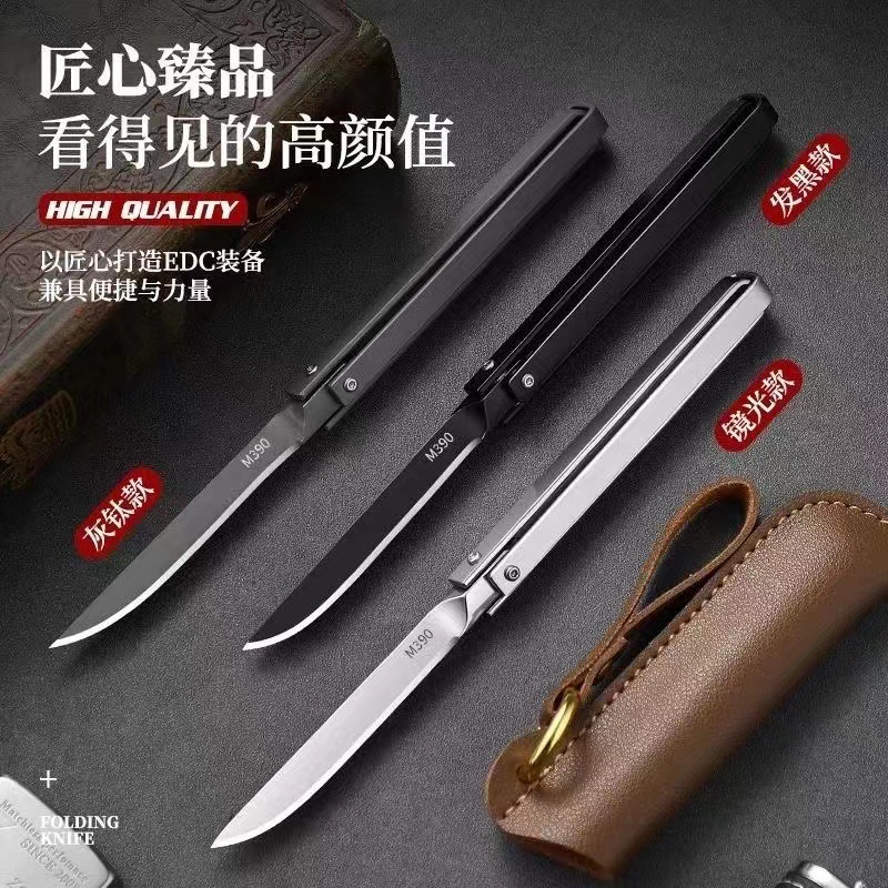 户外折叠刀破窗刀创意便携水果刀不锈钢迷你机械水果刀野营便捷刀