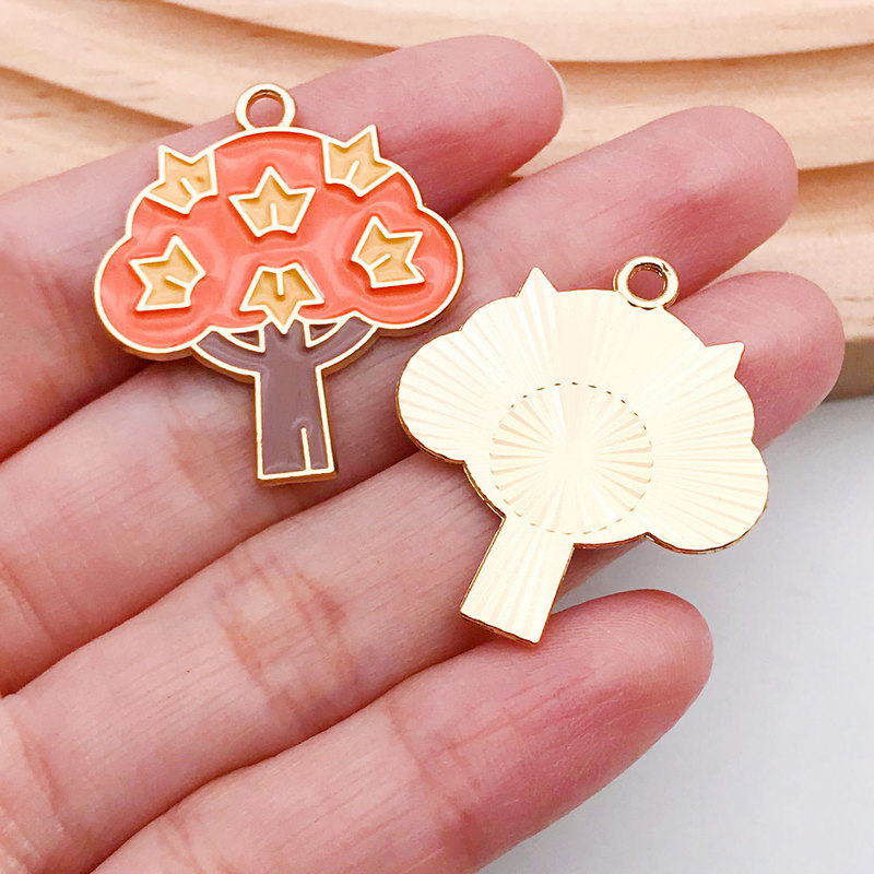 クロスボーダー新しい感謝祭カエデの葉ハリネズミ七面鳥ペンダント diy オイル滴合金ジュエリーアクセサリーイヤリングペンダント|undefined