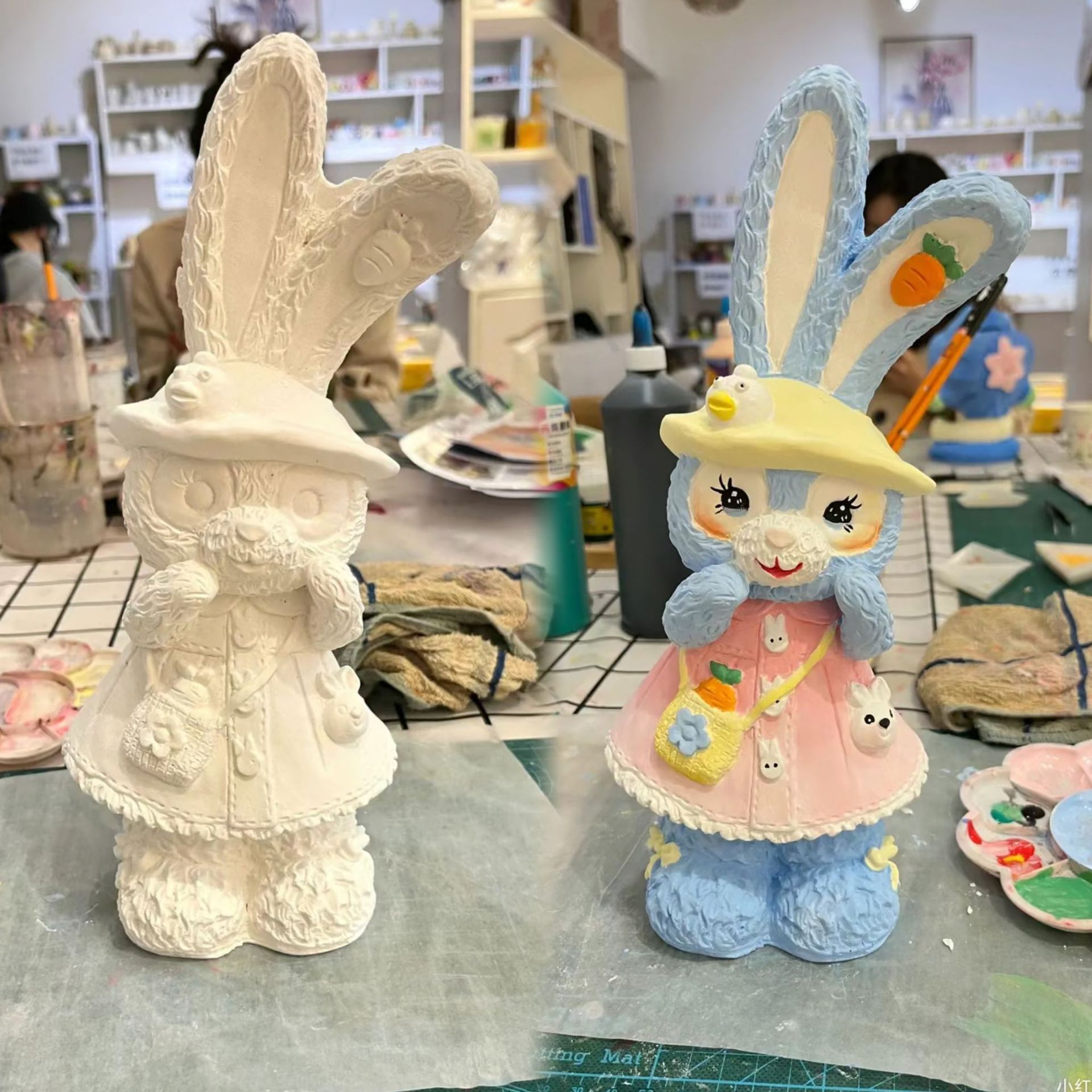 Gato y ratón Tom gato yeso muñeca mercado nocturno lindo gato 3d puesto de pintura tridimensional niños dibujos animados para colorear