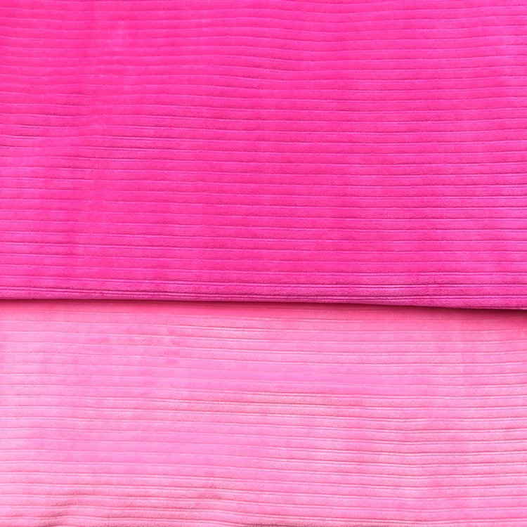 荧光涤氨纶7x2抽条天鹅绒弹力坑条灯芯绒抽条仿棉绒天鹅绒布面料