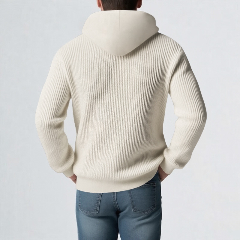 Herren Kapuzenpullover Strickjacke Für Herbst Und Winter_voghion.com