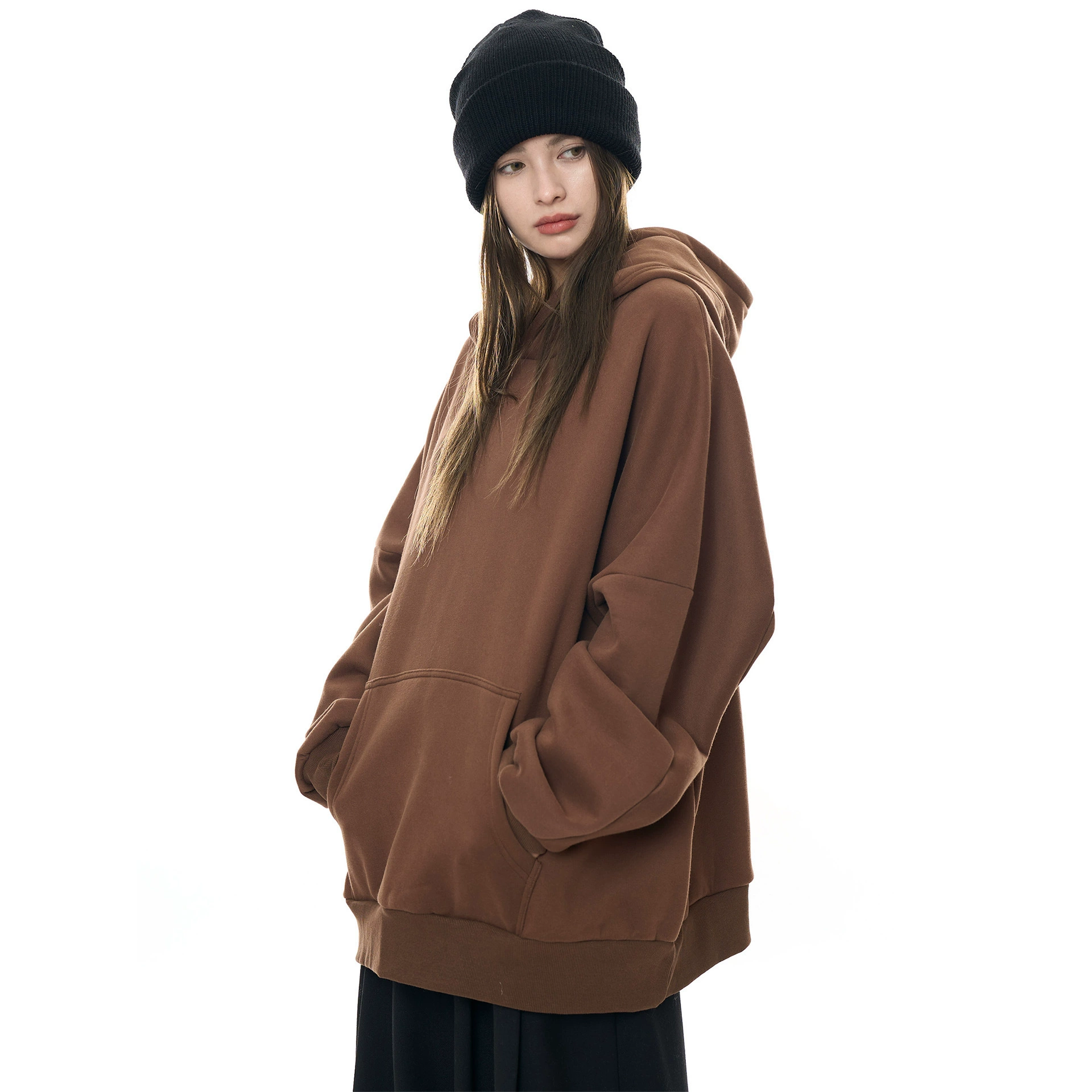 Lu Fu зимний новый корейский простой спортивный стиль большой силуэт