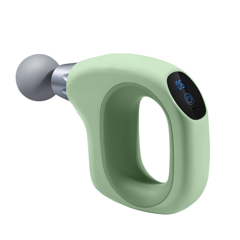 Nuevo MINI pistola de fascia LCD inteligente control de frecuencia mini portátil USB masajeador de cuerpo completo dispositivo eléctrico de cuello