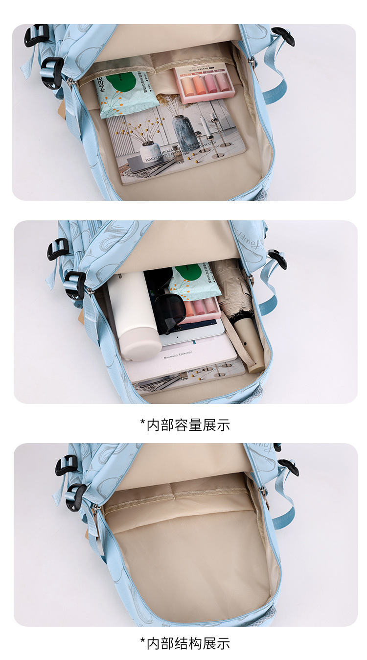 New Backpack Men Women Students Bag School Backpack Lightweight Large Capacity Shoulder Bag Outdoor Travel Commuter Pack