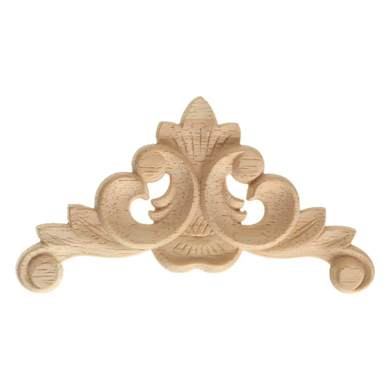 Dongyang деревянная наклейка деревянная резная твердая древесина угловой Цветок Европейский стиль украшение дома маленькая наклейка Дверь Шкаф кровать Декоративная наклейка
