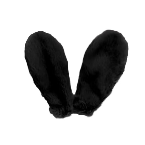 Double-sided Plush Rabbit Ear DIY Headband Accessory Clips Semi-finished Flower Packaging Rabbit Ear Accessories